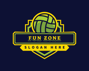 Sports Club Volleyball Team logo design