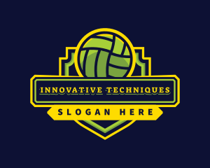 Sports Club Volleyball Team logo design