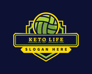 Sports Club Volleyball Team logo design