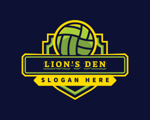 Sports Club Volleyball Team logo design