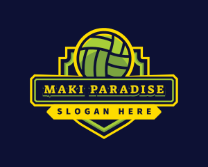 Sports Club Volleyball Team logo design