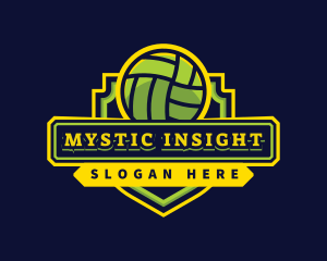 Sports Club Volleyball Team logo design