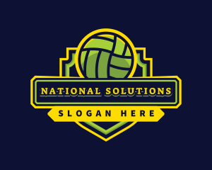 Sports Club Volleyball Team logo design