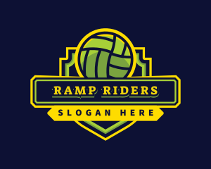 Sports Club Volleyball Team logo design