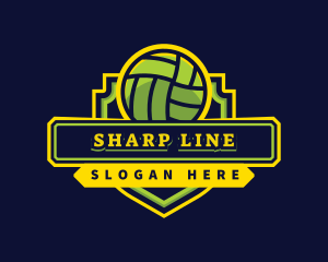 Sports Club Volleyball Team logo design