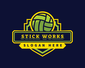 Sports Club Volleyball Team logo design