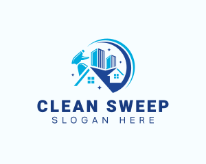 Cleaning Sanitation Maintenance logo design