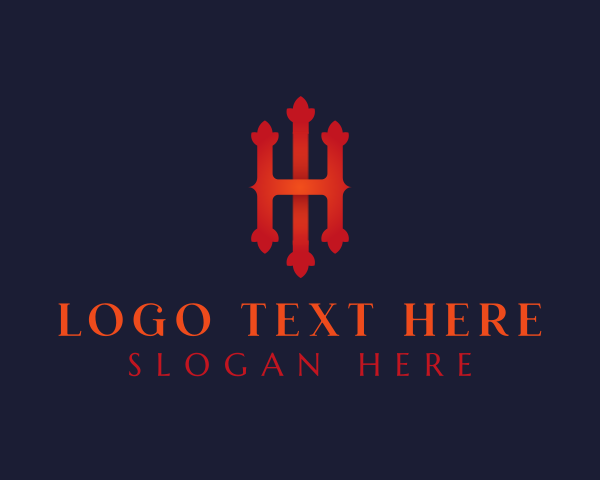 Letter Hi logo example 3