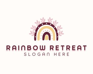 Postpartum Maternal Rainbow logo design