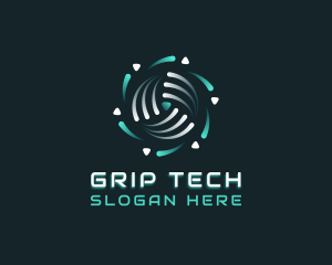 Tech AI Software logo design