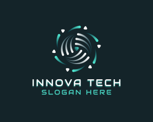 Tech AI Software logo design