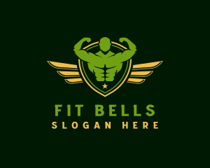 Military Fitness Gym logo design