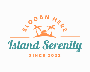 Sunset Island Wordmark logo design