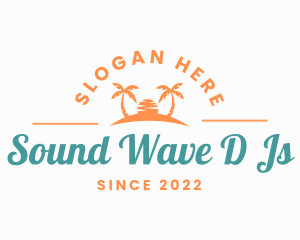 Sunset Island Wordmark logo design