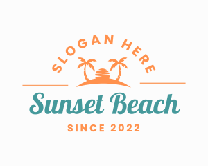 Sunset Island Wordmark logo design