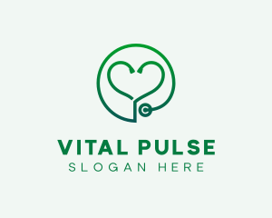 Medical Heart Stethoscope logo