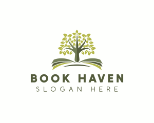 Environment Tree Book  logo design