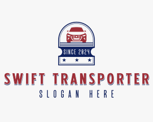 Auto Sedan Transport logo design