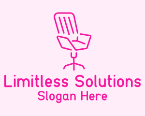 Pink Chair Furniture Logo