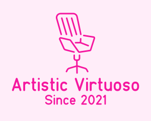 Pink Chair Furniture logo design