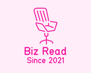 Pink Chair Furniture logo design