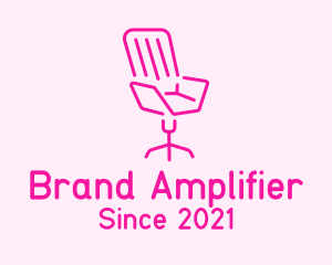 Pink Chair Furniture logo design