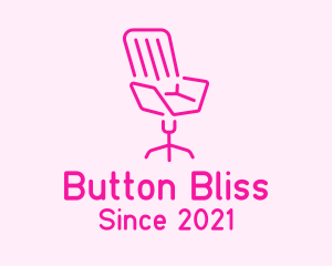 Pink Chair Furniture logo design