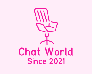 Pink Chair Furniture logo design