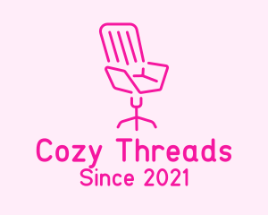 Pink Chair Furniture logo design