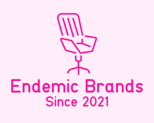 Pink Chair Furniture logo design