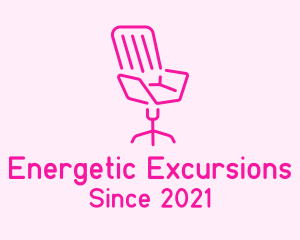 Pink Chair Furniture logo design