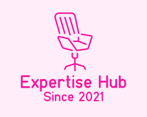 Pink Chair Furniture logo design