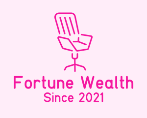 Pink Chair Furniture logo design