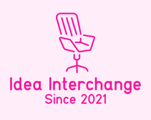 Pink Chair Furniture logo design