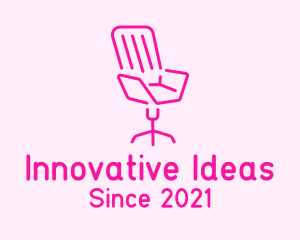 Pink Chair Furniture logo design