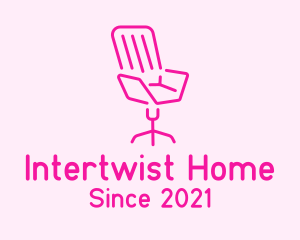 Pink Chair Furniture logo design