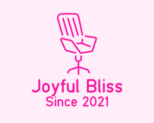 Pink Chair Furniture logo design