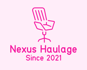 Pink Chair Furniture logo design