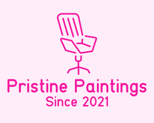 Pink Chair Furniture logo design