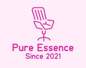 Pink Chair Furniture logo design