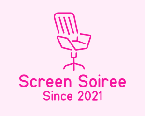 Pink Chair Furniture logo design