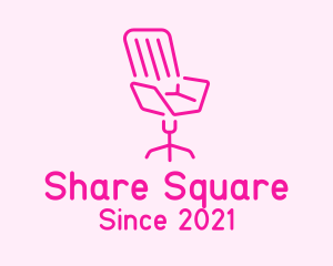 Pink Chair Furniture logo design