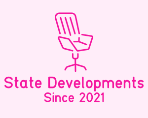 Pink Chair Furniture logo design