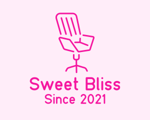 Pink Chair Furniture logo design