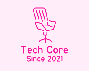 Pink Chair Furniture logo design