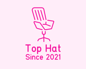 Pink Chair Furniture logo design