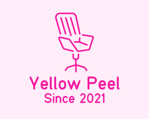 Pink Chair Furniture logo design