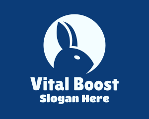 Rabbit Head Silhouette Logo