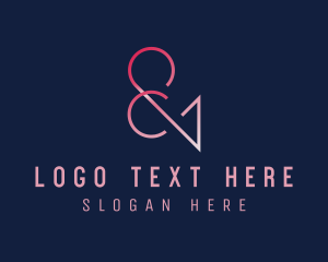 Font - Ampersand Typography Media logo design