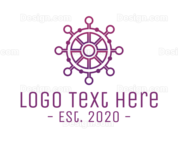 Marine Wheel Helm Technology Logo